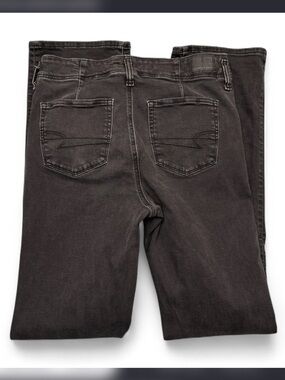 American Eagle black high rise skinny kick 10L